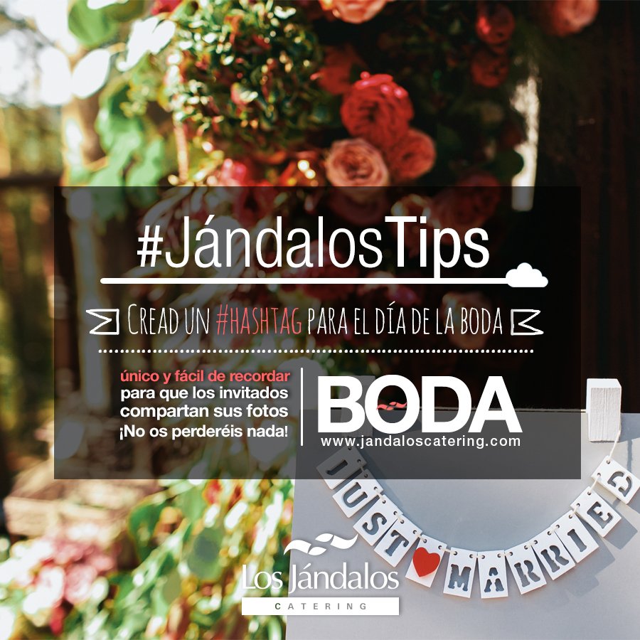 CJandalos's tweet photo. Podéis crear un hashtag para que los invitados compartan sus grandes momentos de la #boda. 📷 Después podréis ver las fotos fácilmente.😉 ¡Será muy divertido! 😁#jandalostips
¡Organiza tu boda con #jandaloscatering!
🖥 https://t.co/TwaKz22pN7
#losjandalos #catering #tipsbodas https://t.co/m8AKRO96ZC