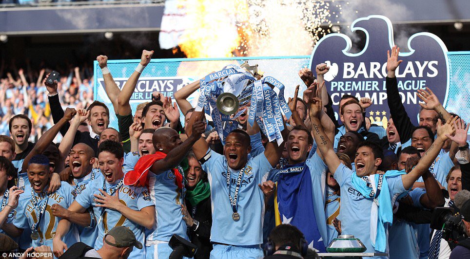ManCityBrazil's tweet photo. Man City pode se tornar campeão da Premier League amanhã, seria o terceiro título em 7 anos, e assim a equipe vai caminhando para ser a equipe da década na Inglaterra. https://t.co/YjixBKf3jV