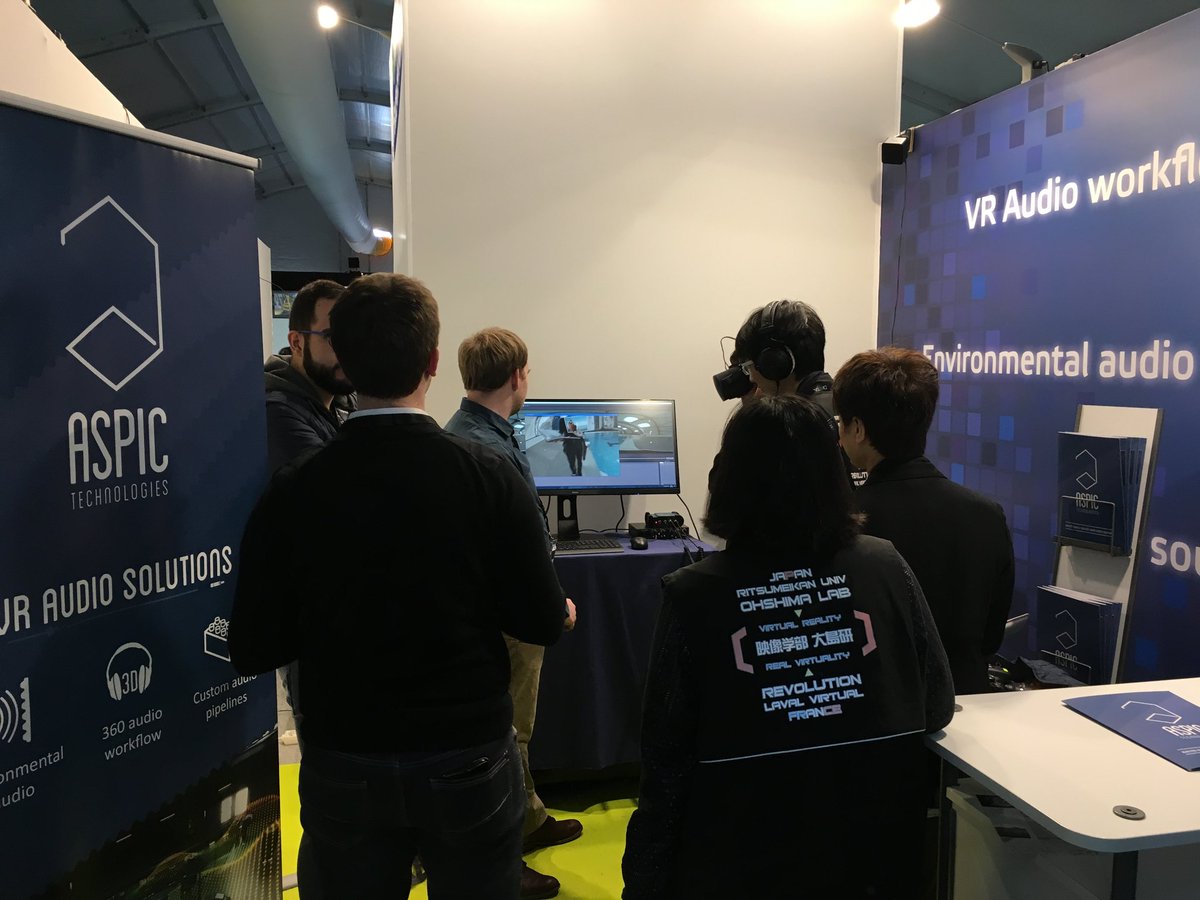 AspicTech's tweet photo. Last day at @lavalvirtual, last chance to talk #VRaudio on booth D31 https://t.co/AgJsu2rCCy