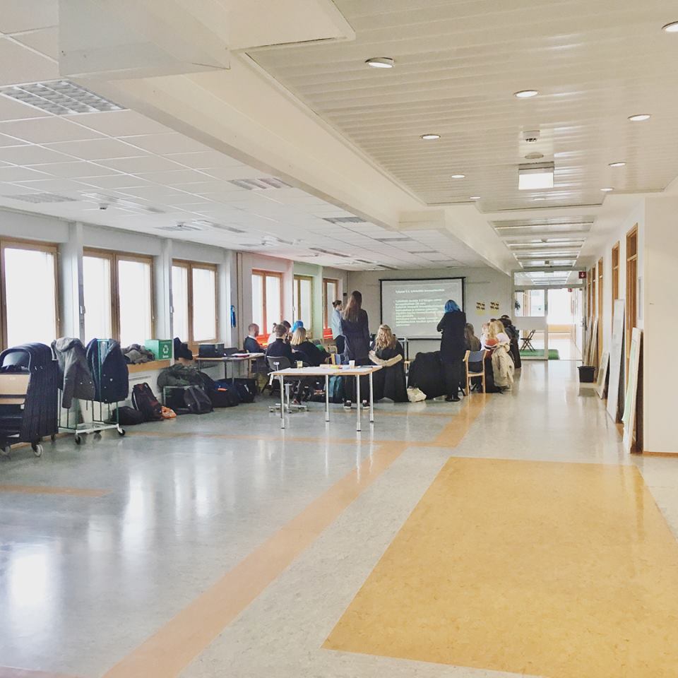 u_d_m's tweet photo. Gave a lecture on #temporaryuse to @tilapioneerit today. This massive Colosseum was built in the upswing of 80's as the headquarters of a big Finnish energy producer but is now mainly empty. Looking forward to upcoming activities and event there in May! https://t.co/X2rH4CMhIQ