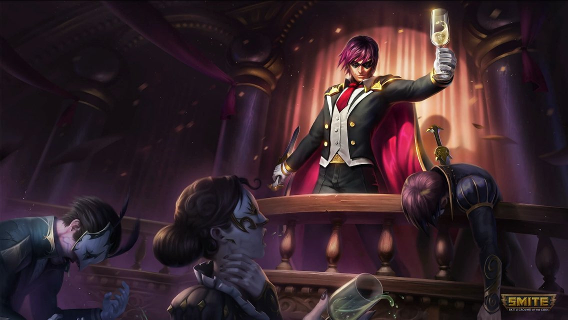 Tricky_Mischief's tweet photo. “I do look rather... dashing, don’t I? Hahaha! That was a good one. Even the audience are DYING of laughter! haha... HAHAHAHAHA!” https://t.co/N5Ey8D4DdU