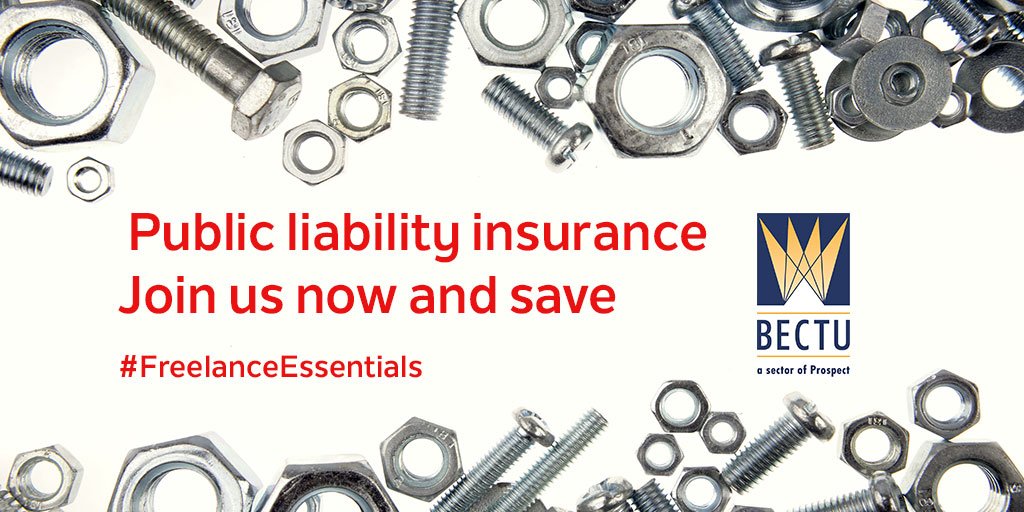 bectu's tweet image. Freelancers don't miss out on this great insurance deal - join now get FREE #PLI until 30 April 2018, saving £31 #FreelanceEssentials bit.ly/1DE9T6O