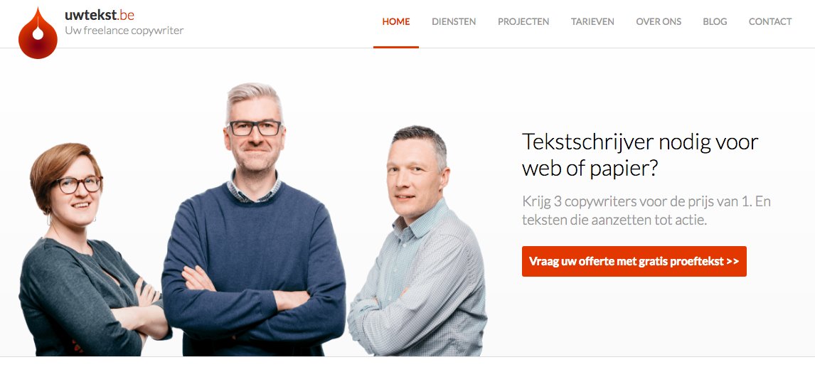 uwtekstbe's tweet photo. Heb je het al gezien? #copywriter Koen staat nu mee op onze homepage. Eindelijk! https://t.co/TkPVc2qB2f https://t.co/7WicbZ1oNr
