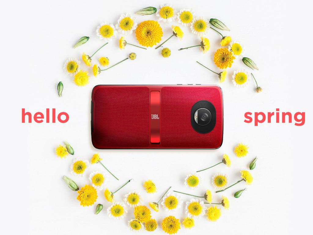 MotorolaESP's tweet photo. Cuando piensas en la primavera... ¿a que tiene música? Di #helloprimavera con el #motomod #JBLSoundBoost2 https://t.co/yYuoqGgS28