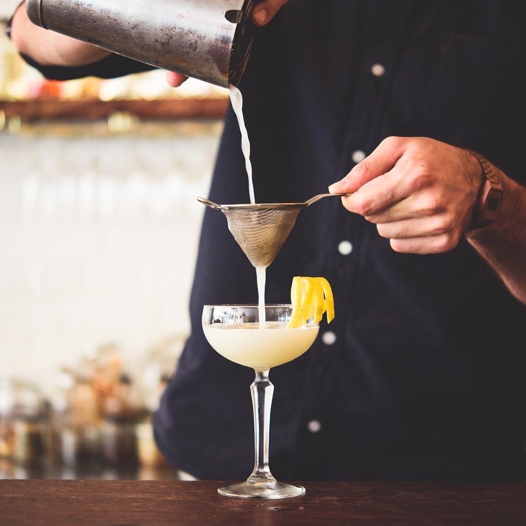 CityofPerth's tweet photo. The Flour Factory - taking the strain out of your short week! with a beautifully crafted cocktail #tgif #cityofperth #perthsmallbars https://t.co/cNkgv6PQKK