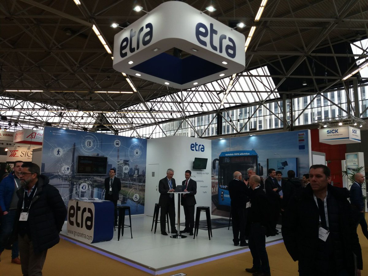 grupoetra's tweet photo. Great response in IT-TRANS and INTERTRAFFIC to @grupoetra 's presentation of the novelties in its portfolio, particularly the solution on inductive charging and  the proposal of @MobilityaaRight.

https://t.co/edJn64McC8 https://t.co/TM5rLK3n5X