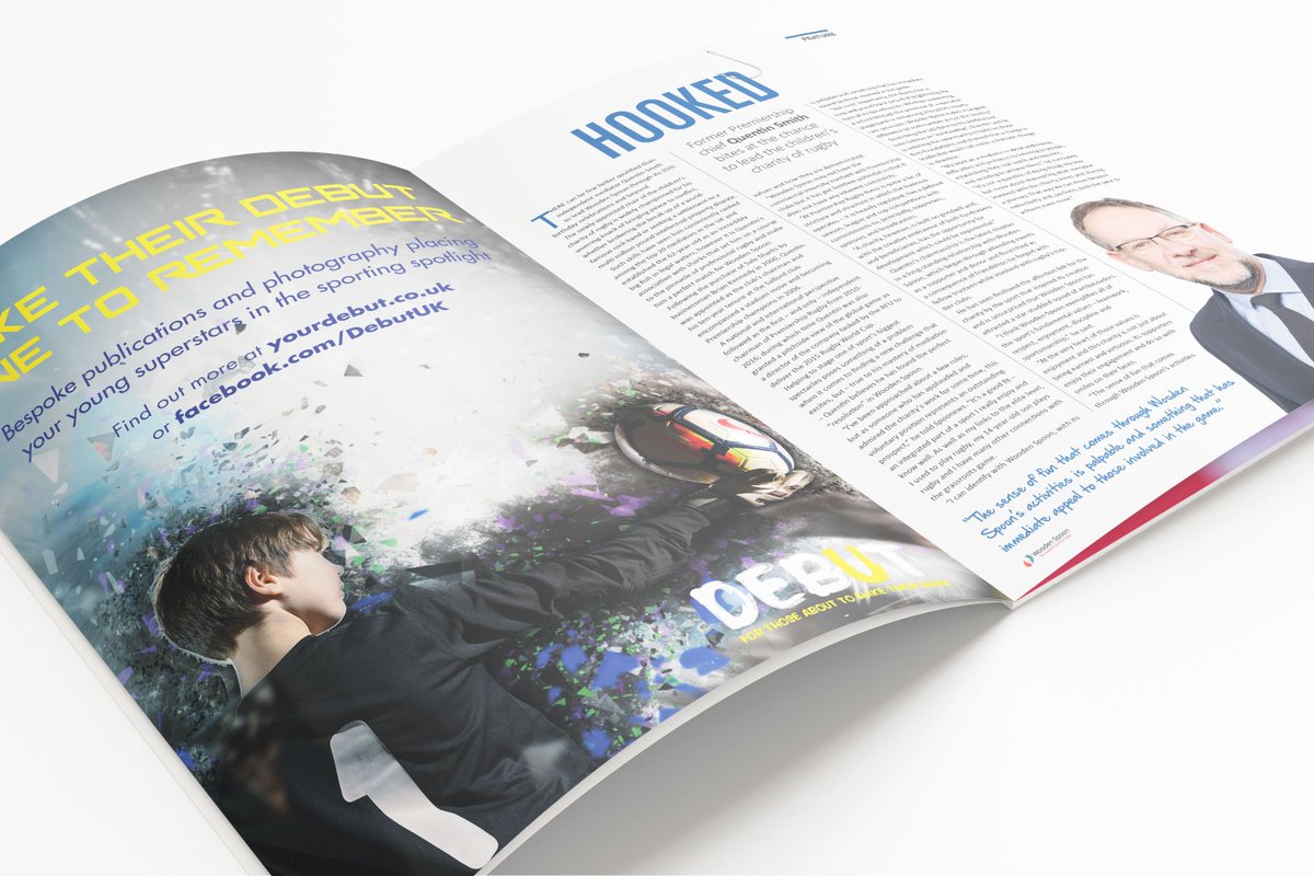 Debut_UK's tweet photo. Debut – launched by @TylerBaleComms to support grassroots sport – makes its rugby debut in the Spring 2018 edition of @charityspoon's official magazine. We look forward to shining a spotlight on the charity's partner clubs in the near future. #wearerugby #PCPFamily https://t.co/jYUN8Qltwl