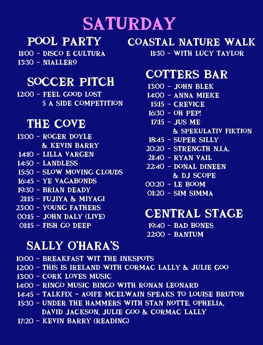 ITAVfestival's tweet photo. 1 WEEK TO GO!🎉🎊🎉 Here is our timetable for the weekend in @trabolgan! There are a handful of houses left at https://t.co/42P0dtsl0p Join the village! #irishmusicparty #Cork #ITAV https://t.co/5WOa1UQIeE