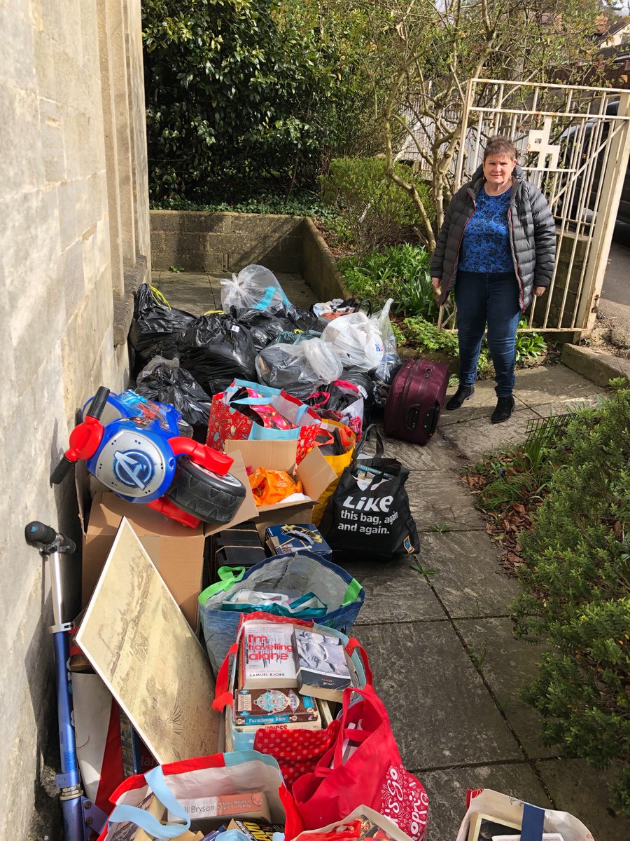 meg_glynn's tweet photo. Jumble sale preparations are in full swing!! #somuchjumble #p3givesback #wearep3 @P3stroud @PeopleShapingP3 https://t.co/2GmvFcBJxa