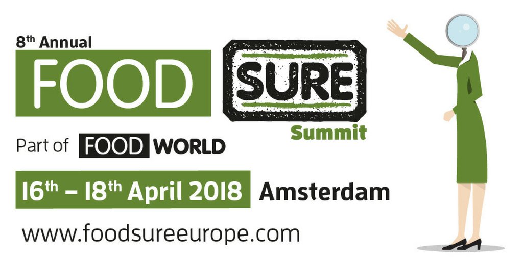 FoodSure_Summit's tweet photo. Learn how to fight #foodfraud, #reducewaste and minimise human error at the Food Sure Summit 2018. The summit agenda holds the key to solving your food safety and quality options, so don't miss out. View the programme now: https://t.co/92QXcnuwmb https://t.co/WuMqv1HmY2