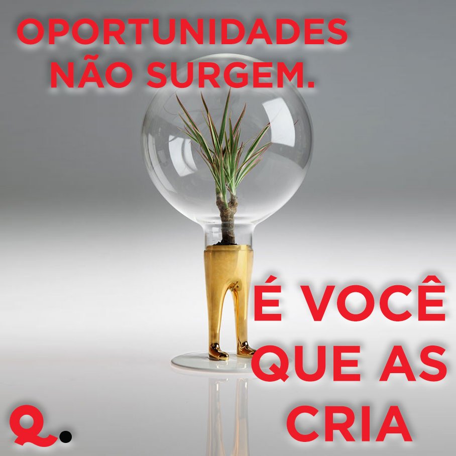 QuickmediaLda's tweet photo. Frase do Dia. Crie as suas oportunidades. #quickmedia #designstudio #frasedodia https://t.co/5MMfvA640j