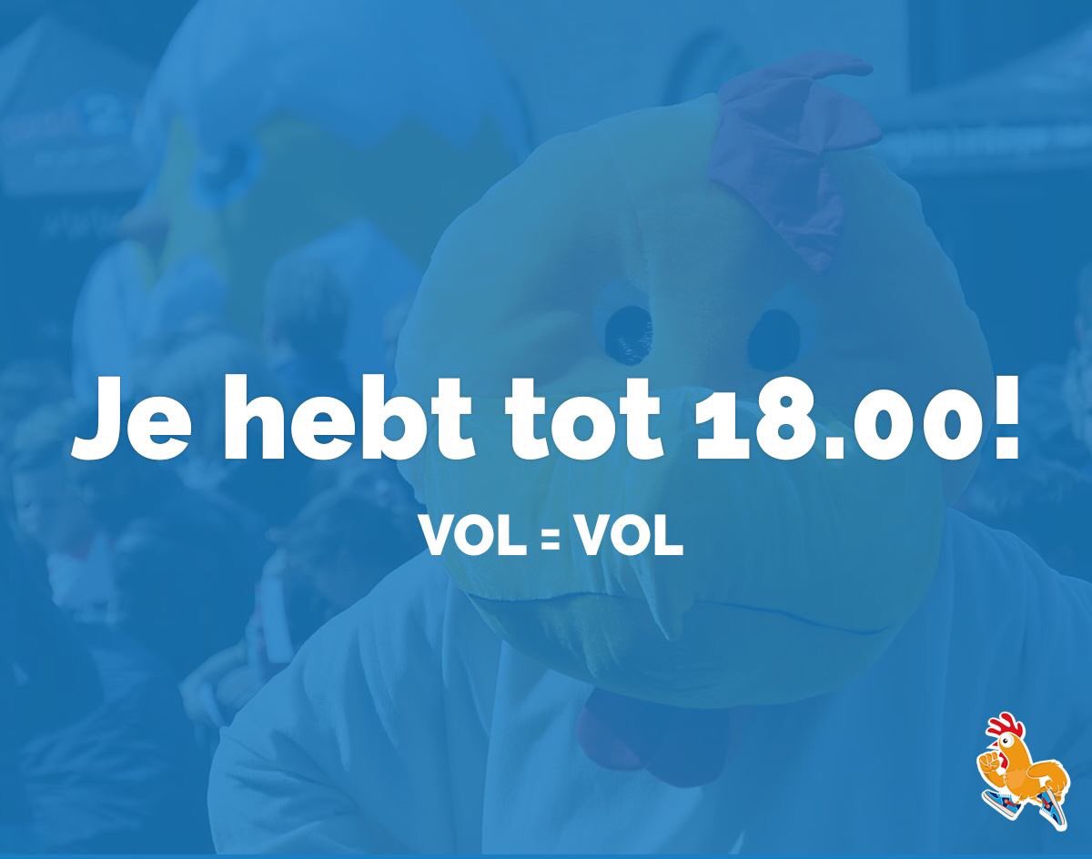 Grote kans dat de aller-aller-allerlaatste startbewijzen vanmiddag worden verkocht. Sla dus nog héél snel je slag! kippenrenbarneveld.nl/inschrijven 
.
#kippenrenbarneveld #marathon #kwartmarathon #achtstemarathon #hardlopen #running #barneveld #barneveldcentrum #laatstekans