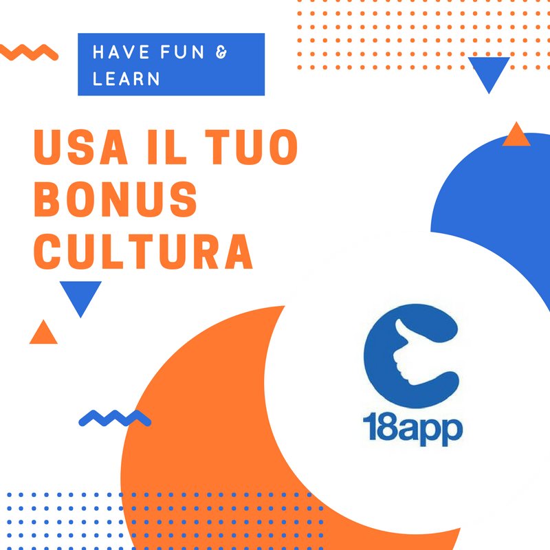 School_Vacation's tweet photo. #bonus18app Sei un 18 enne desideroso di esplorare il mondo e conoscere nuove culture? Utilizza il tuo bonus cultura e parti per un corso di lingua all’estero con School and Vacation!

https://t.co/ua0S5oYBGS https://t.co/fnNaEZIsJr