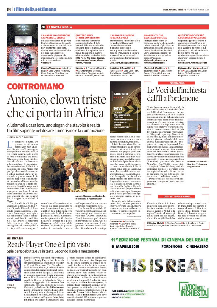 #contromano Il film più delicato e sensibile di #antonioalbanese #cinema #migrantes <a href="/RaiCinema_press/">Rai Cinema</a> <a href="/messveneto/">messaggeroveneto</a>