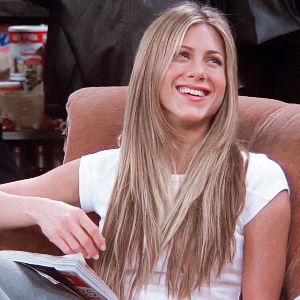 t. on X: rachel green with long hair is everything   / X