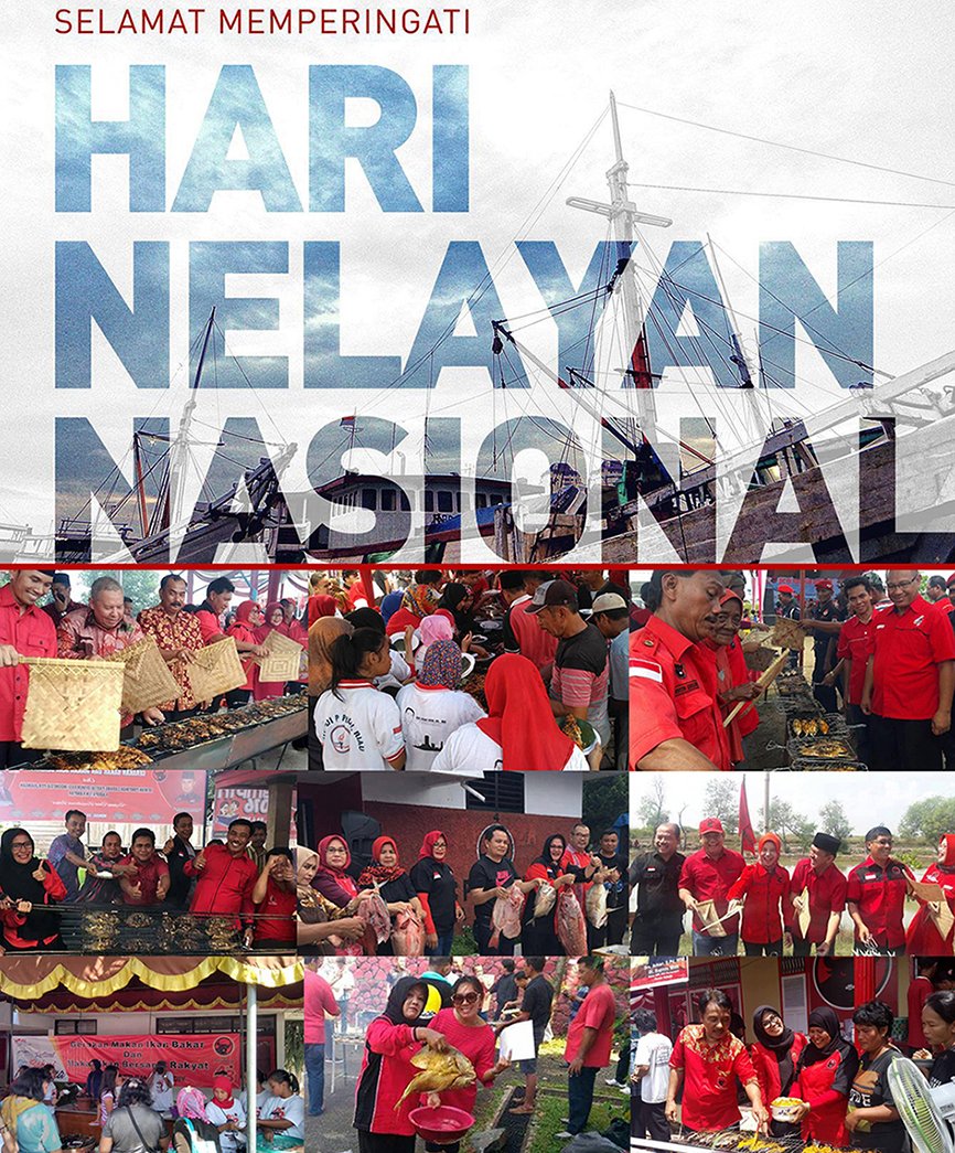 PDI_Perjuangan's tweet photo. Selamat  Hari Nelayan Nasional, 6 April 2018. “Ayo Makan Ikan, Jayalah Nelayaku.” 
Kader #PDIPerjuangan diberbagai daerah mengkampanyekan Gerakan Memasyarakatkan Makan Ikan (Gemarikan), 2016. #HariNelayanNasional https://t.co/J8B2pRfO1v