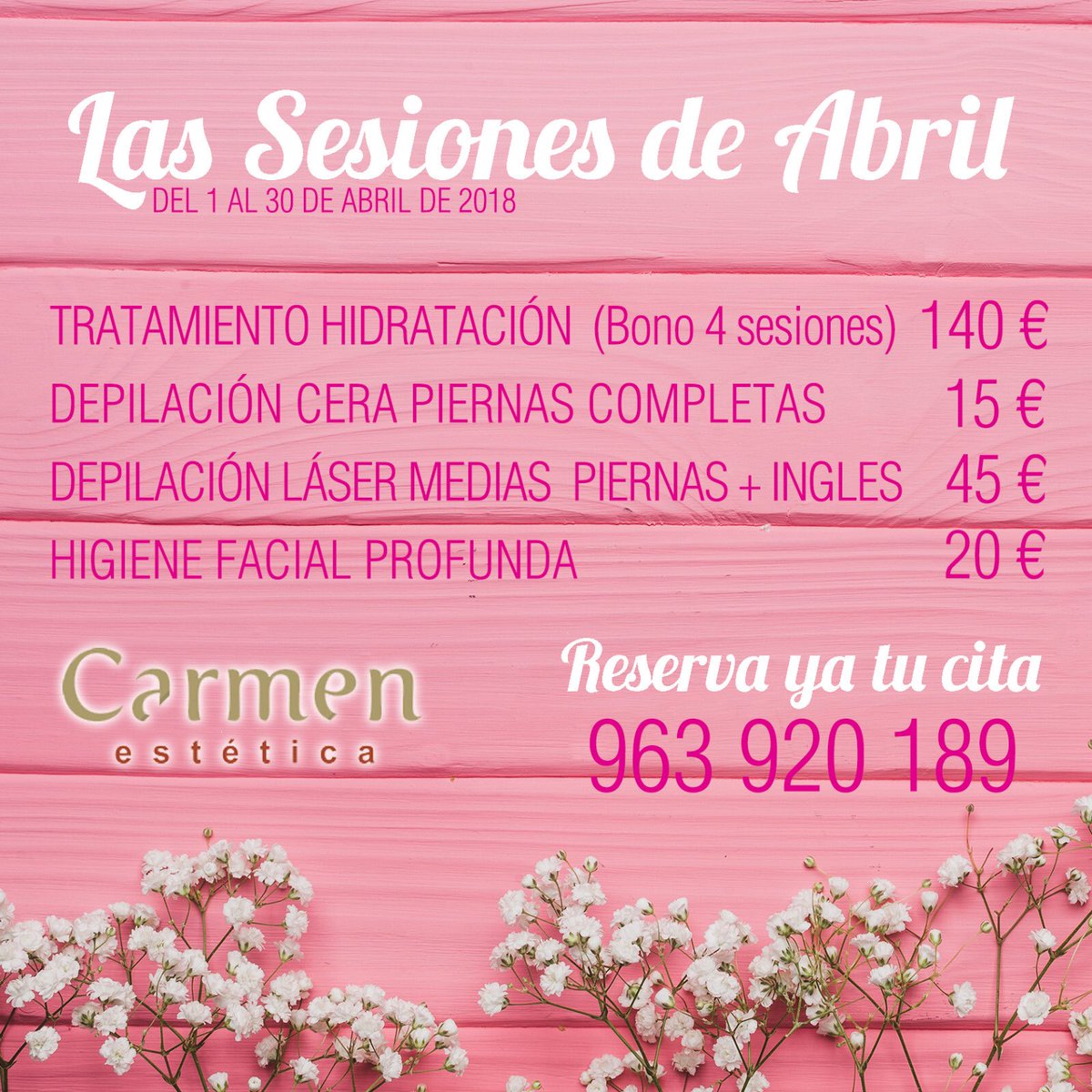tuscuidados's tweet photo. Comenzamos abril con temperaturas más que primaverales y las mejores promos de #Belleza. Te vienes? https://t.co/AF9TJgfURv #valencia #tuscuidados #ofertas https://t.co/E0F00CtnRx