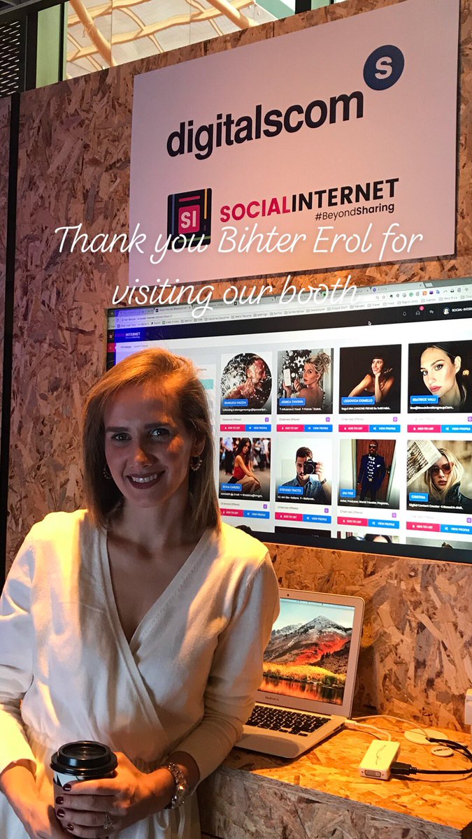 SOC1AL_1NTERNET's tweet photo. Thank you @BihterErol for visiting our booth https://t.co/VtdS2yr1Zy
