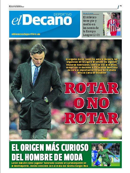 elcorreoweb's tweet photo. La actualidad del @SevillaFC y del @RealBetis, en la portada de El @DecanoDeportivo https://t.co/3yb2wvU0ng