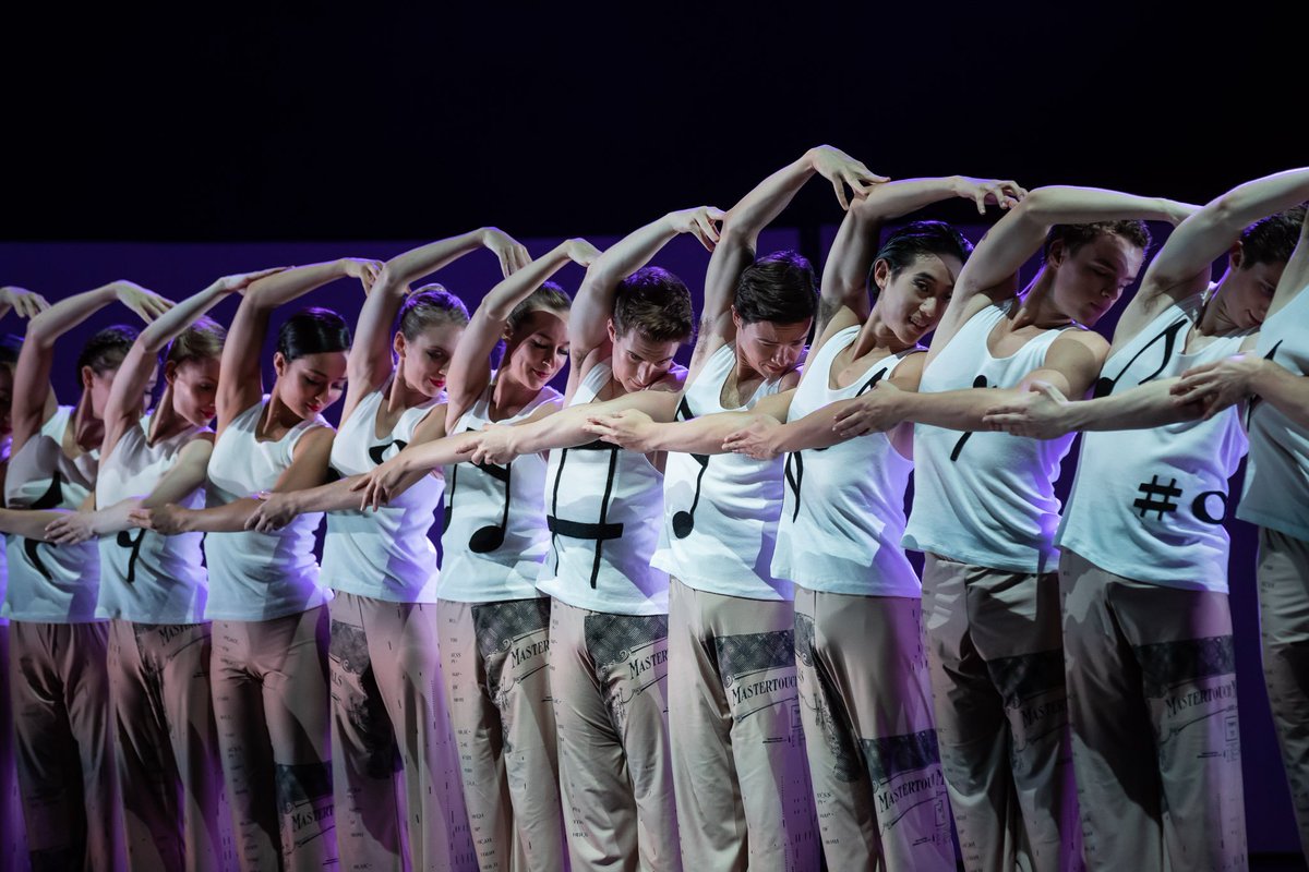 TheAusBallet's tweet photo. Dancers become a piano tonight on the @SydOperaHouse stage as we open our Murphy program. Chookas everyone! #TABMurphy https://t.co/hfH8G9vJ0L