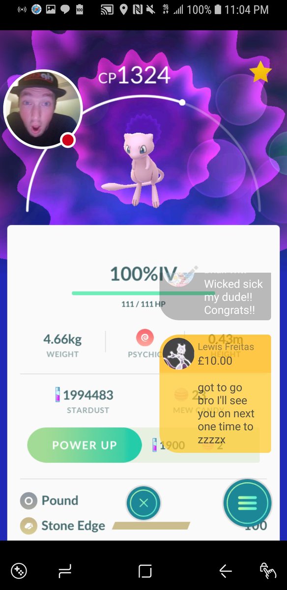 shauns1288's tweet photo. Thanks for joining my stream #Limit3dArmy I love you all 😀😀💚💚💯💯🤗🤗 #Retweet BIG SHOUTOUT to LewisFreitas
For the awesome sponsor and donation! Also thank you Brian Witt for donating! ❤
#PokemonGo #Limit3dArmy #Mew #PerfectMew #PokemonGoQuests #ShinyHunting #EggHatching https://t.co/zLuDU6BxAI