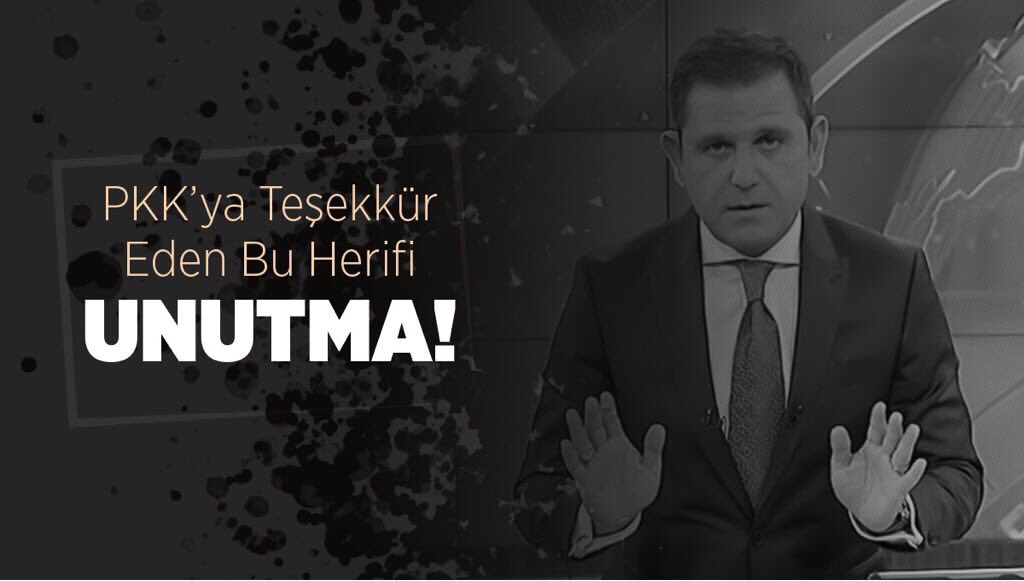 SSeherli's tweet photo. Fatih Portakal'ın tek duruşu olabilir o da PKK'ya teşekkür, Teröriste rahmet! #PortakalınDuruşu https://t.co/RIOqmqofLg