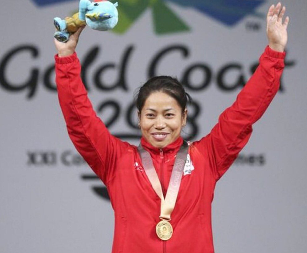 ImRaina's tweet photo. Another morning, Another Gold medal 🥇

Congratulations #SanjitaChanu on winning #India's second #GC2018Weightlifting gold at #GC2018. Exceptional effort. Keep going India! https://t.co/Nr8crayPvj