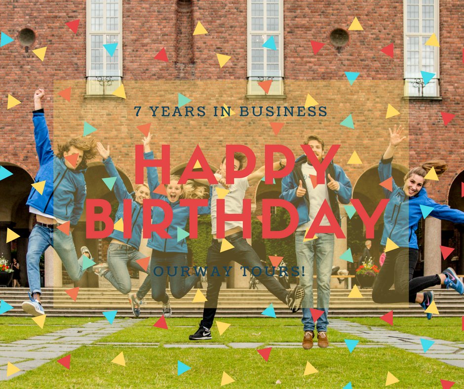ourwaytoursab's tweet photo. Today, it's been exactly 7 years since we started OURWAY Tours. From 2 people in Stockholm to 40+ guides spread across Scandinavia - it feels like quite the accomplishment! We are very proud, to say the least. Celebrate with us! https://t.co/PIqKNXFO7r
