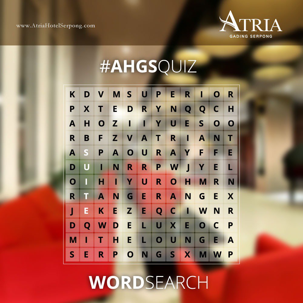 AtriaHtlSerpong's tweet photo. Do you want to FREE STAY at Superior Room including breakfast for 2 persons?Let's join us to our ""FREEDAY on FRIDAY"" by answering the question. More details see our IG @atriaserpong

*Quiz ONLY VALID AT Atria Hotel Gading Serpong Instagram! https://t.co/VJ7q5C9Yu1