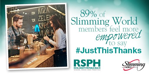 SlimmingWorld's tweet photo. With #Easter over, who’s ready for their summer slimdown? Our research w/ @R_S_P_H found 36% of us buy chocolate we didn’t intend to at the till. Thankfully #SlimmingWorld members say they feel empowered to say #JustThisThanks instead! The campaign is up for a #CIPREXCEL award! https://t.co/jY7CE5r9Jf
