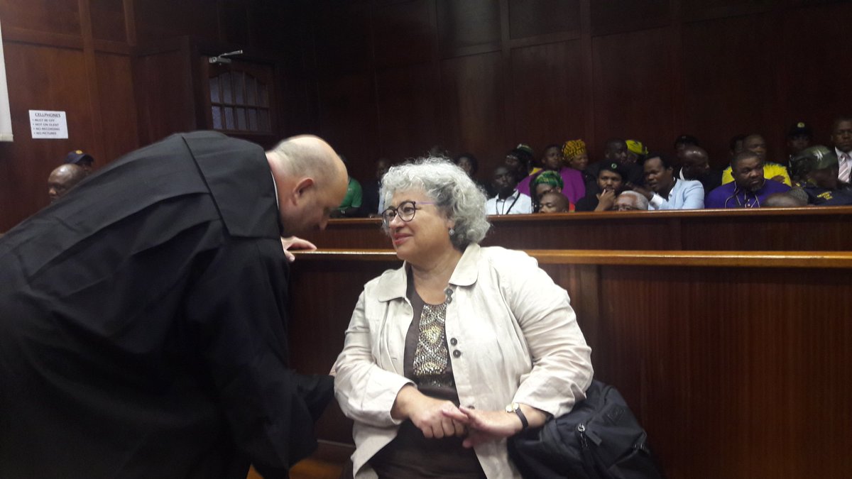 TeamNews24's tweet photo. #ZumaCharges: Christine Guerrier is representing Zuma co-accused arms deal manufacturer Thales. (@J_chabalala) https://t.co/0lQHVlSJ50