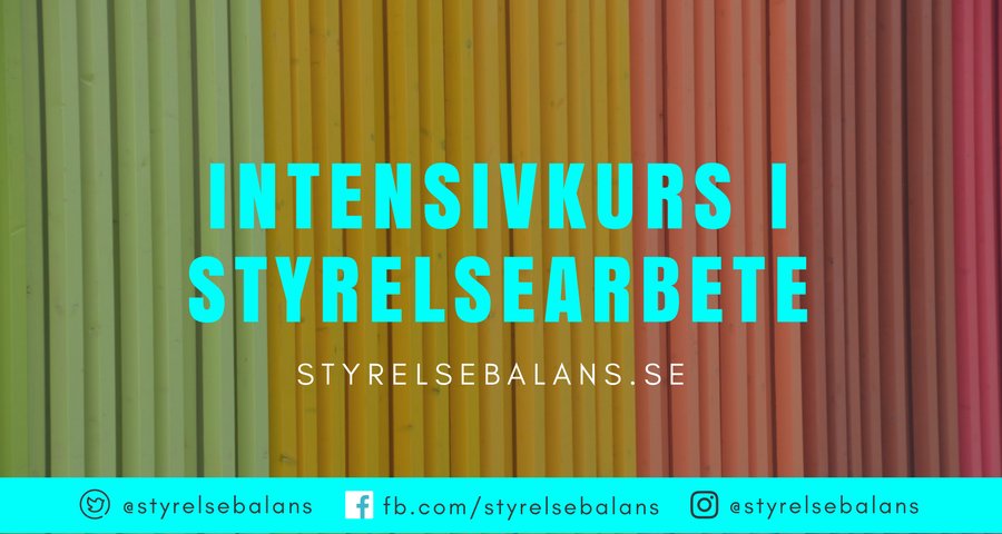 Styrelsebalans tweet media