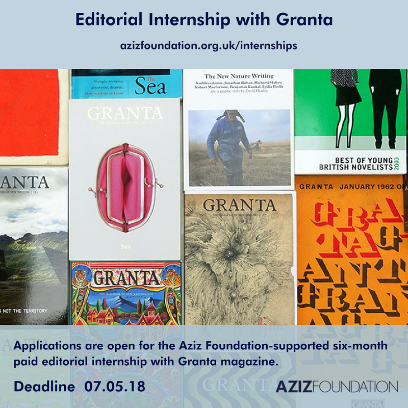 Very excited to support this 6 months paid internship with @GrantaMag! Please share with 18-24yr olds interested in careers in publishing. #artsopportunity #publishingcareers