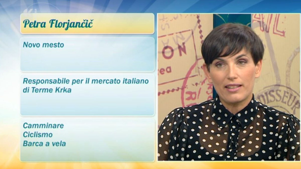 itinerari_tv's tweet photo. #Shaker 06.04.2018 Guest Petra Florjančič
Responsabile mercato italiano @termekrka 
Questa sera h. 20.00 @tvcapodistria https://t.co/oFAIWFmpRW https://t.co/edKNShdlCO