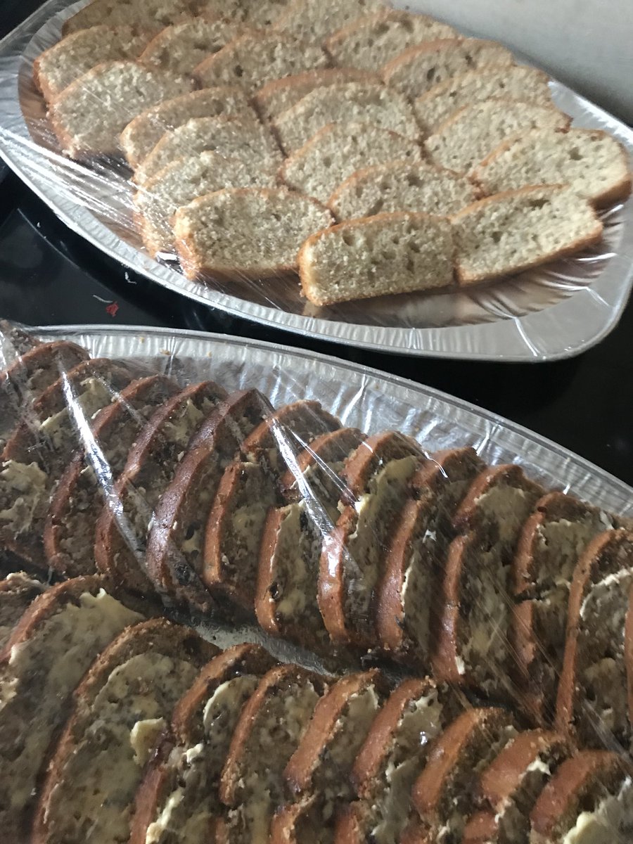 debplewis's tweet photo. Banana bread and bara brith ready for this mornings coffee morning for 1/18 cohort in aid of #crusebereavement @SHSBangor @BenchMarkTurton @chrisburton5 @BangorNursing https://t.co/vfHHY5jPjX