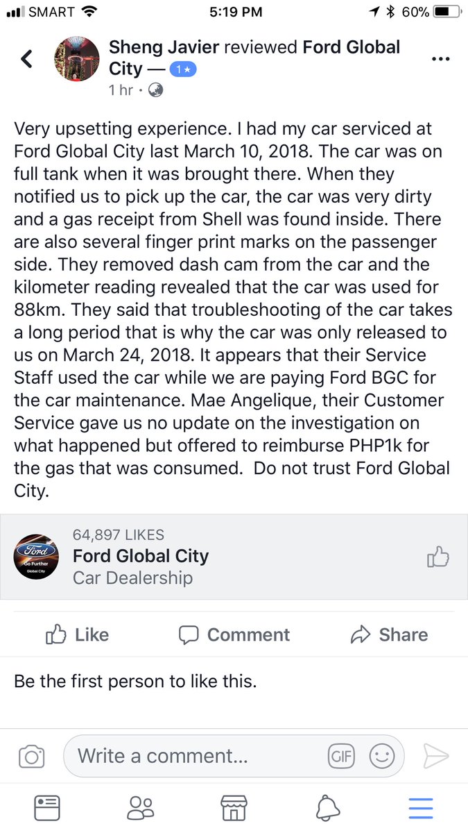 Sheng_Javier's tweet photo. @FordPhilippines please help with my concern about the malpractice at Ford BGC. Thank you. https://t.co/o0oGZ1tTBq