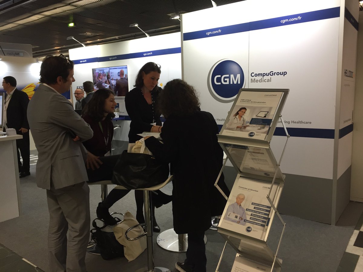 CGM_FR's tweet photo. #CMGF2018 Rencontrez nos équipes stand 16. Démos et conseils sur toute notre gamme : dossiers patient, MSSanté, planning et agenda, facturation en mobilité, structuration de données, sauvegarde HADS, téléphonie centrex... #CGM #AxiSanté #CGMNET #HelloDoc https://t.co/Df5mtelYbb