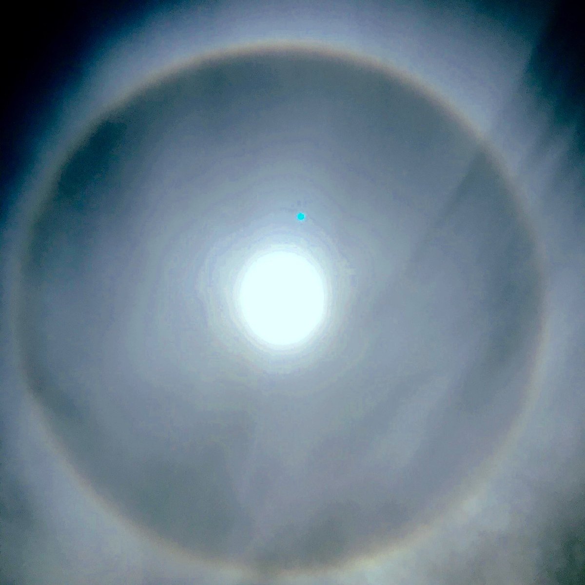 TW_Equestrian's tweet photo. How awesome is this sun halo 😇... I’ve never seen one before!!! https://t.co/RsVUhUTIuD