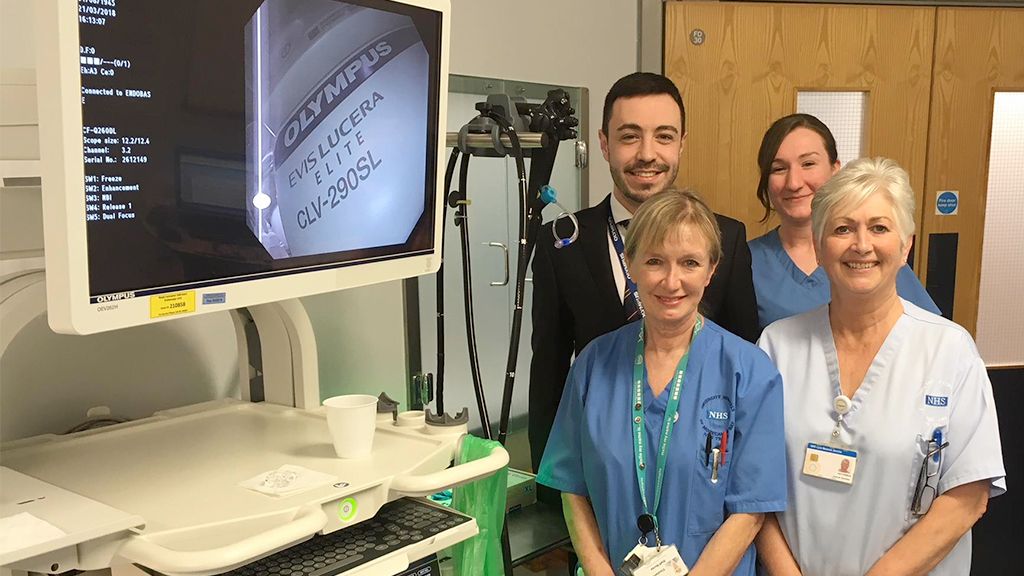 OlympusMedUKIE's tweet photo. Delighted to install our latest generation #EVISLUCERAELITE system at the Royal Lancaster Infirmary @UHMBT offering improved cancer detection possibilities with brighter #NBI, #dualfocus and #HD imaging #OlympusMedical https://t.co/fDvVfLJLQd