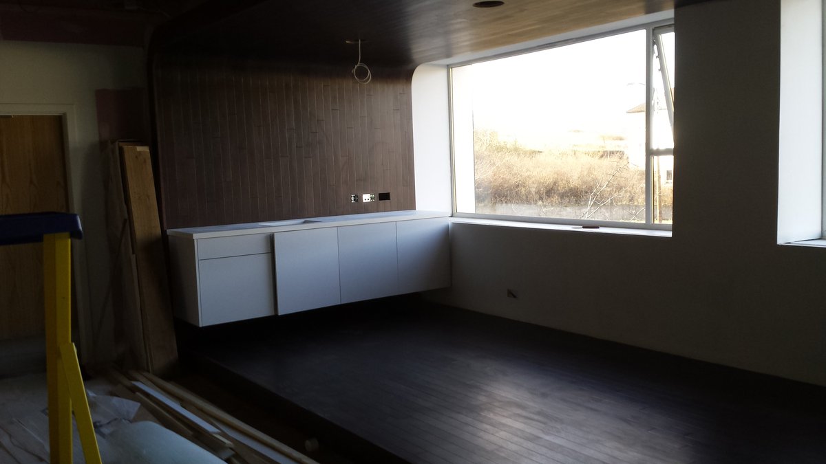 Feeling a bit like a hamster haha from the floor too the ceiling fun little job.