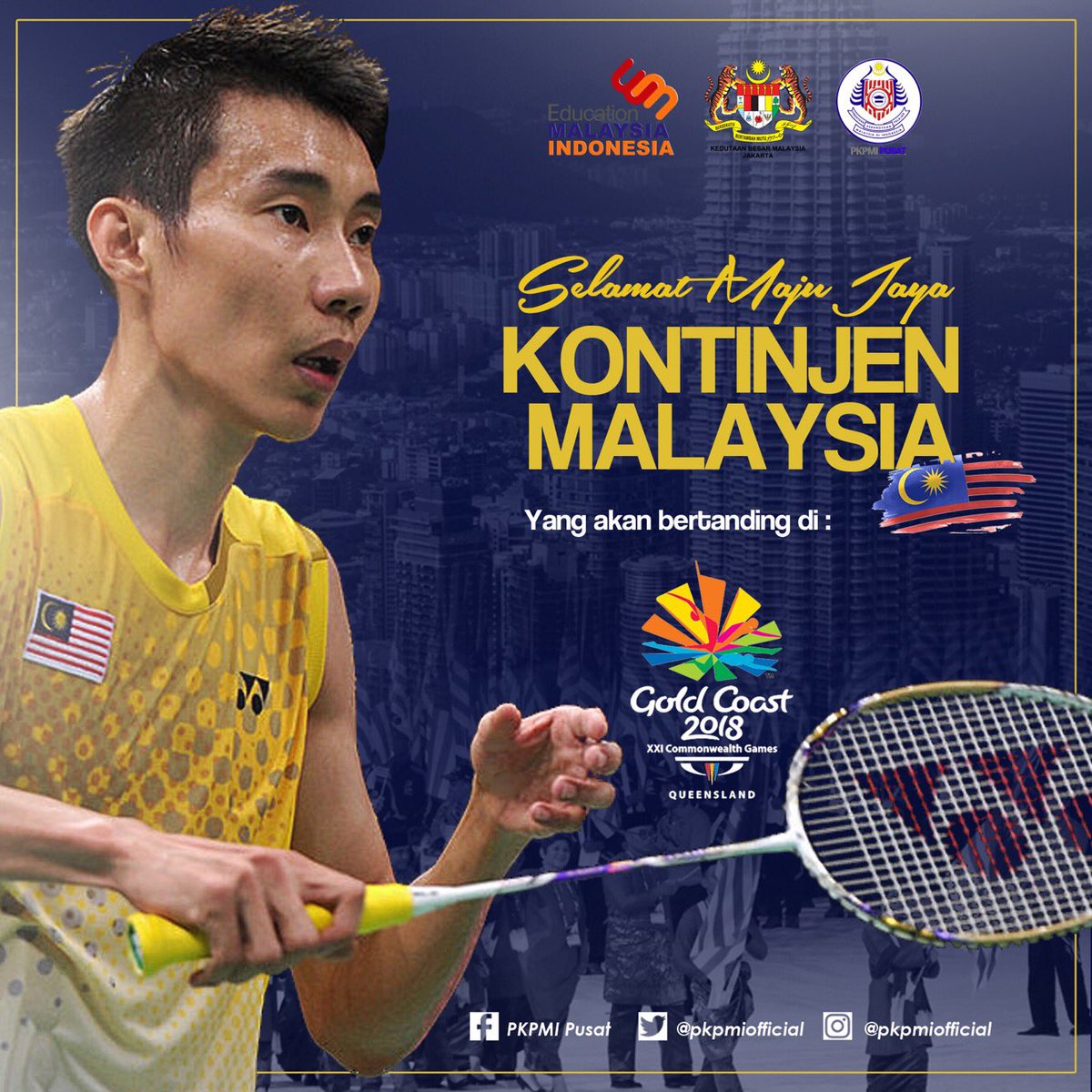 Pkpmi Pusat On Twitter Ucapan Selamat Maju Jaya Buat Kontinjen Malaysia Yang Menyertai Sukan Komanwel 2018 Pkpmi Pusat Ingin Mengambil Kesempatan Untuk Mengucapkan Selamat Maju Jaya Kepada Atlet Malaysia Yang Menyertai Sukan