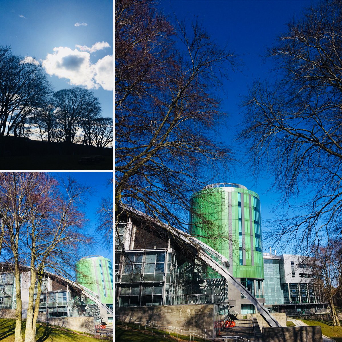 A fantastic day on campus yesterday #bluesky #goodtimes #studyinscotland #nearlysummer