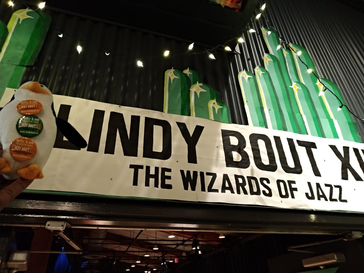 arthiak's tweet photo. Skipper Lindy Bouter entering the hall of jazz wizardry of @lindybout #lbxii ... great opening night. https://t.co/X25hrTeQKE