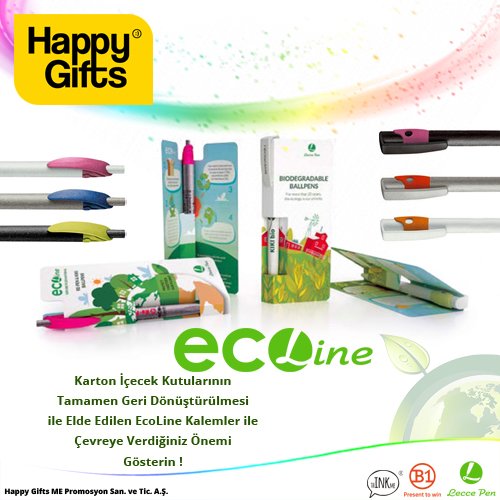 Tam bir doğa dostu olan Kiki EcoLine promosyon kalemler, içecek karton kutularının geri dönüştürülerek elde edilmesi ile dikkat çekiyor. Markanızı, ürününüzü veya sloganınızı EcoLine kalemler ile ön plana çıkartabilirsiniz.