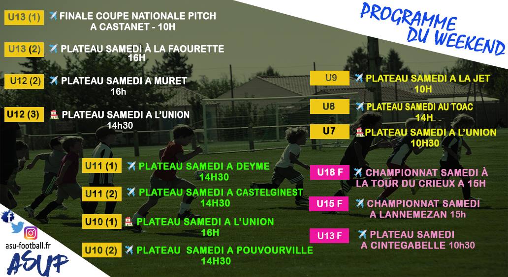 ASLUNION_Foot's tweet photo. Après ce week-end de Pâques, c'est reparti pour les différents championnats. On commence par les féminines et les plus jeunes.
#ASUF https://t.co/zuglZKUReD