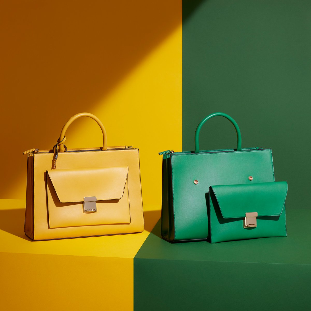 m&s yellow bag