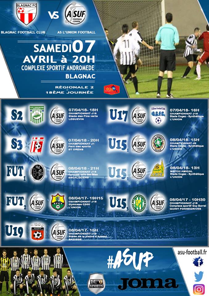 ASLUNION_Foot's tweet photo. Suite du programme avec le foot à 11 et le futsal avec toutes nos équipes sur le pont.
#ASUF https://t.co/NiuYyWqwnx