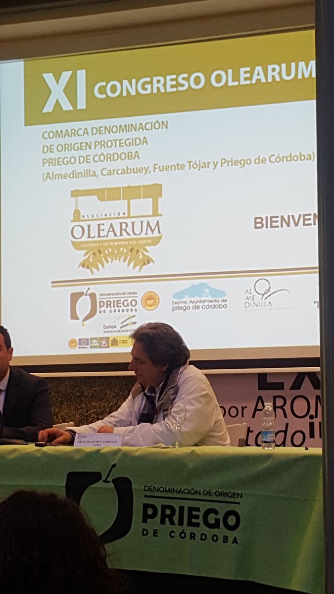 ElaiaZait's tweet photo. Increíble presentación de @pacoolearum de la magnifica labor y contribucion que la Asociación #Olearum hace por la cultura del #aove en el XI Congreso Olearum 2018 en Priego de Córdoba #oleoturismo #Enhorabuena https://t.co/YkWYxCM3hx