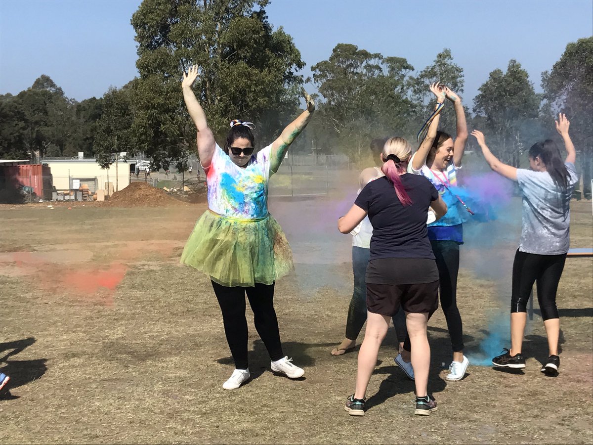 Had such an amazing day at our Colour Run 🌈 blessed to work in such an incredible school ☺️