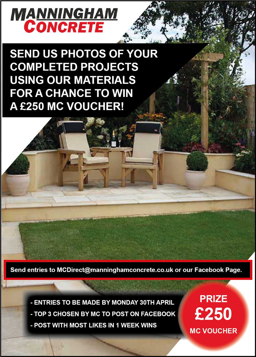!!!Win a £250 MC voucher!!!
Send us pictures of your completed projects with our materials
You have until the 30th April to submit your project  
All detail below good luck.